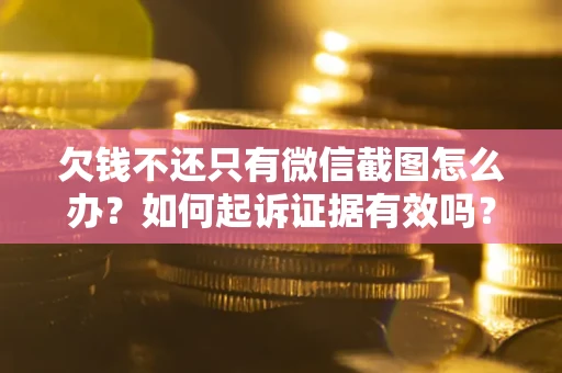 济南欠钱不还只有微信截图怎么办？如何起诉证据有效吗？