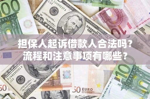济南担保人起诉借款人合法吗？流程和注意事项有哪些？