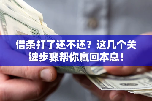 济南借条打了还不还？这几个关键步骤帮你赢回本息！