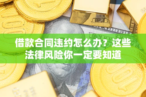 济南借款合同违约怎么办？这些法律风险你一定要知道