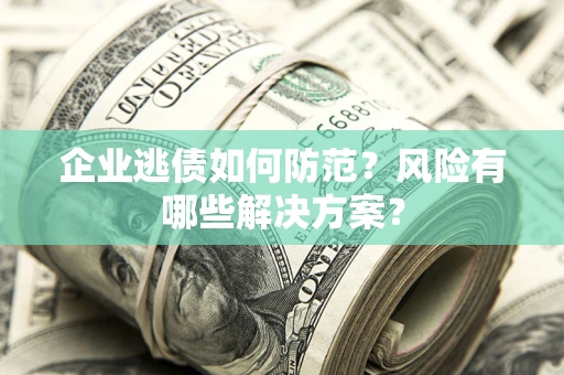 济南企业逃债如何防范？风险有哪些解决方案？