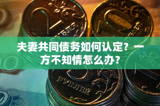 济南夫妻共同债务如何认定？一方不知情怎么办？