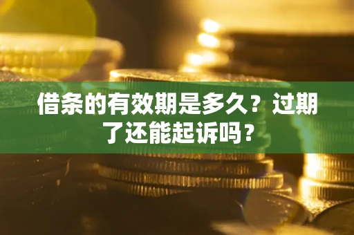 济南借条的有效期是多久？过期了还能起诉吗？
