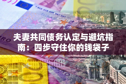 济南夫妻共同债务认定与避坑指南：四步守住你的钱袋子