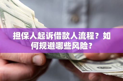 济南担保人起诉借款人流程？如何规避哪些风险？