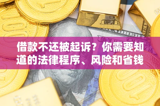 济南借款不还被起诉？你需要知道的法律程序、风险和省钱技巧