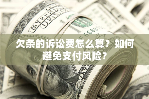 济南欠条的诉讼费怎么算？如何避免支付风险？